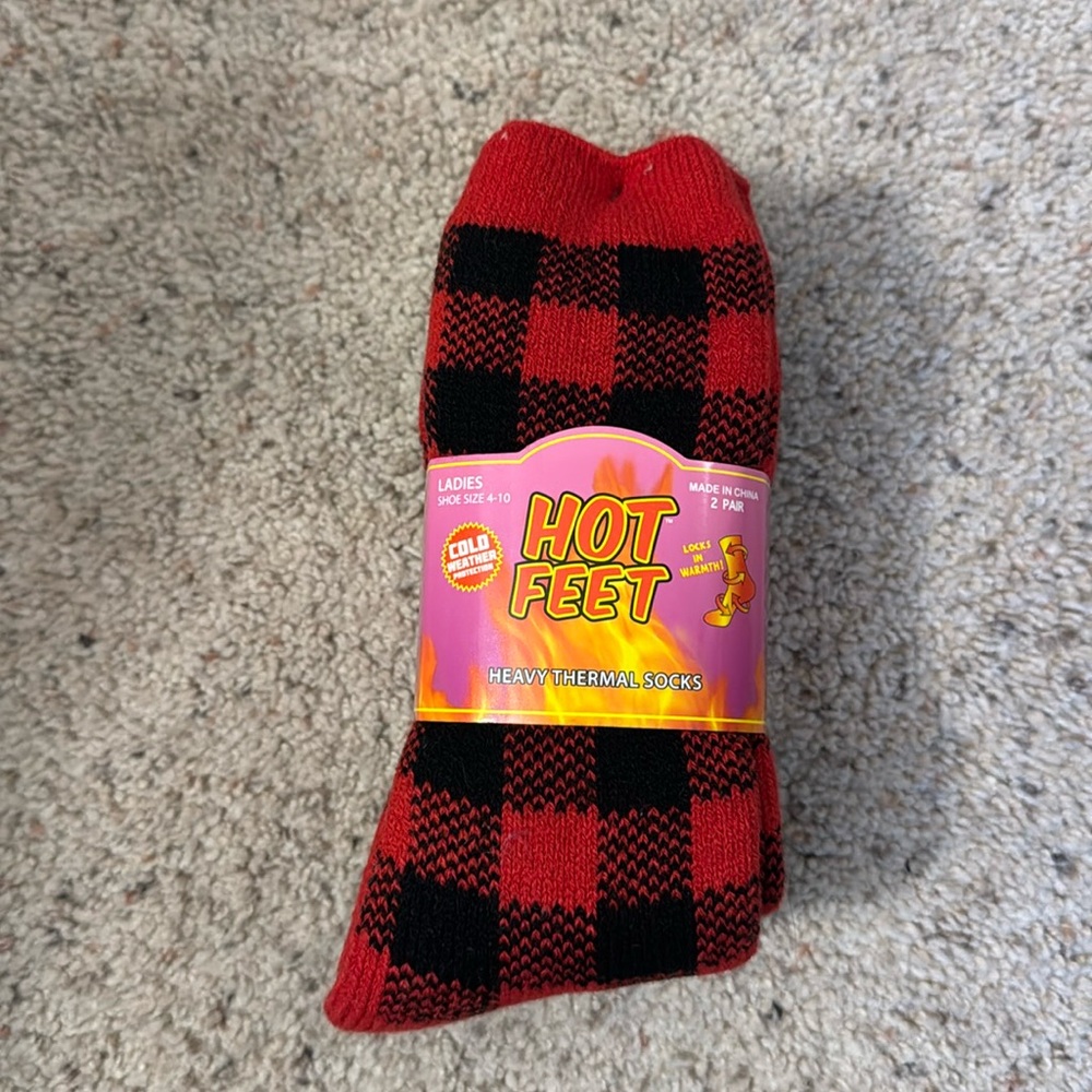 Hot feet heavy thermal socks